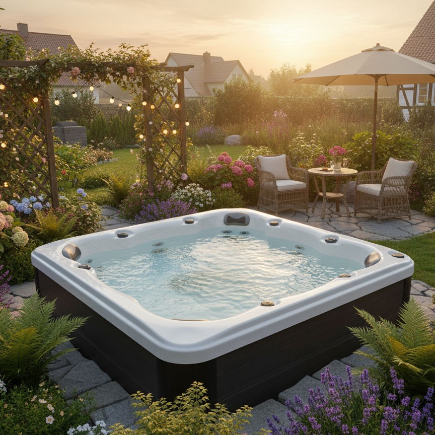 Maxwell Spas Max 8 Whirlpool für 5 Personen mit 75 Massagedüsen