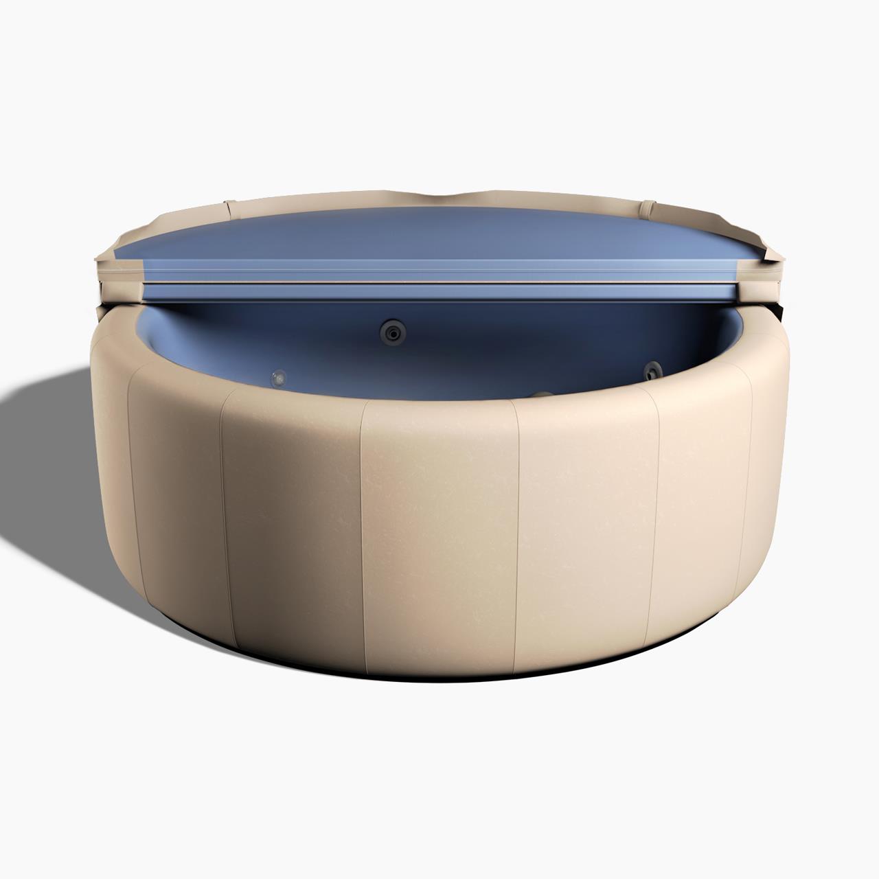 Softub Whirlpool RESORT für 5-6 Pers. - Ø 200 cm - 1130 l - almond blue