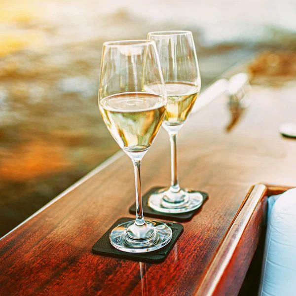 Magnet-Kristallgläser Champagner 2er Set