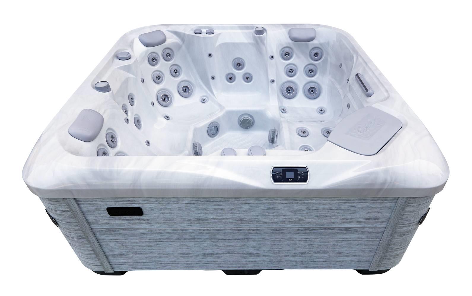 AquaSolus Whirlpool Harmony für 6 Pers. - 1300 l - Sterling Silver Natural Grey