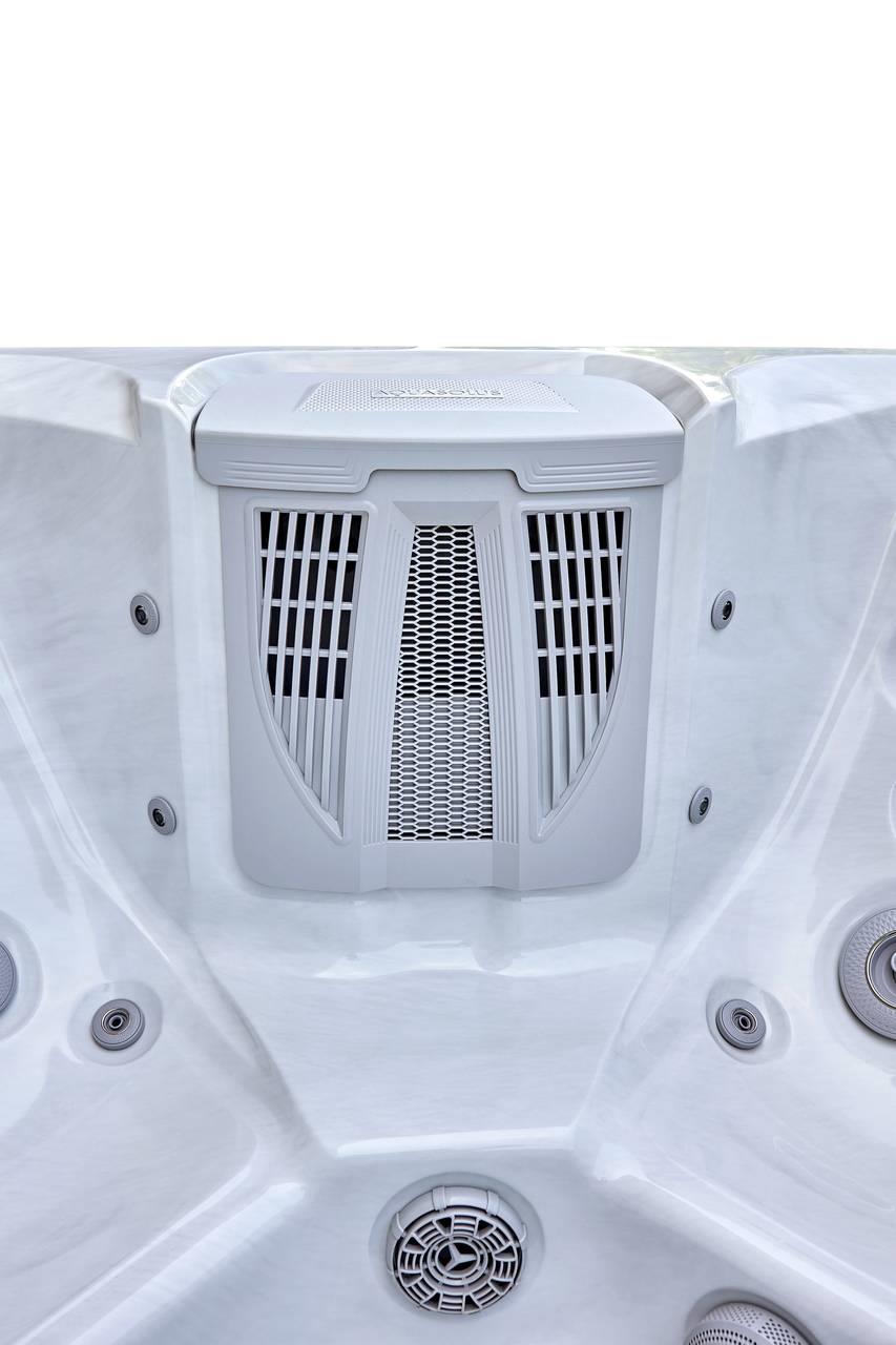 AquaSolus Whirlpool Calma für 6 Pers. - 1200 l - Sterling Silver Natural Grey