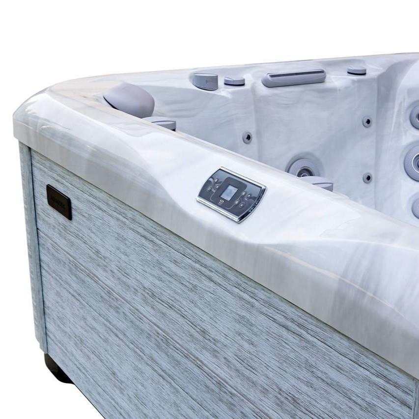 AquaSolus Whirlpool Calma für 6 Pers. - 1200 l - Sterling Silver Natural Grey