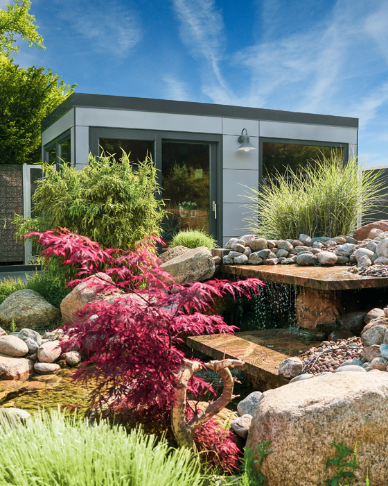 Aussensauna Saunahaus mit Vorraum von Wärmegrad