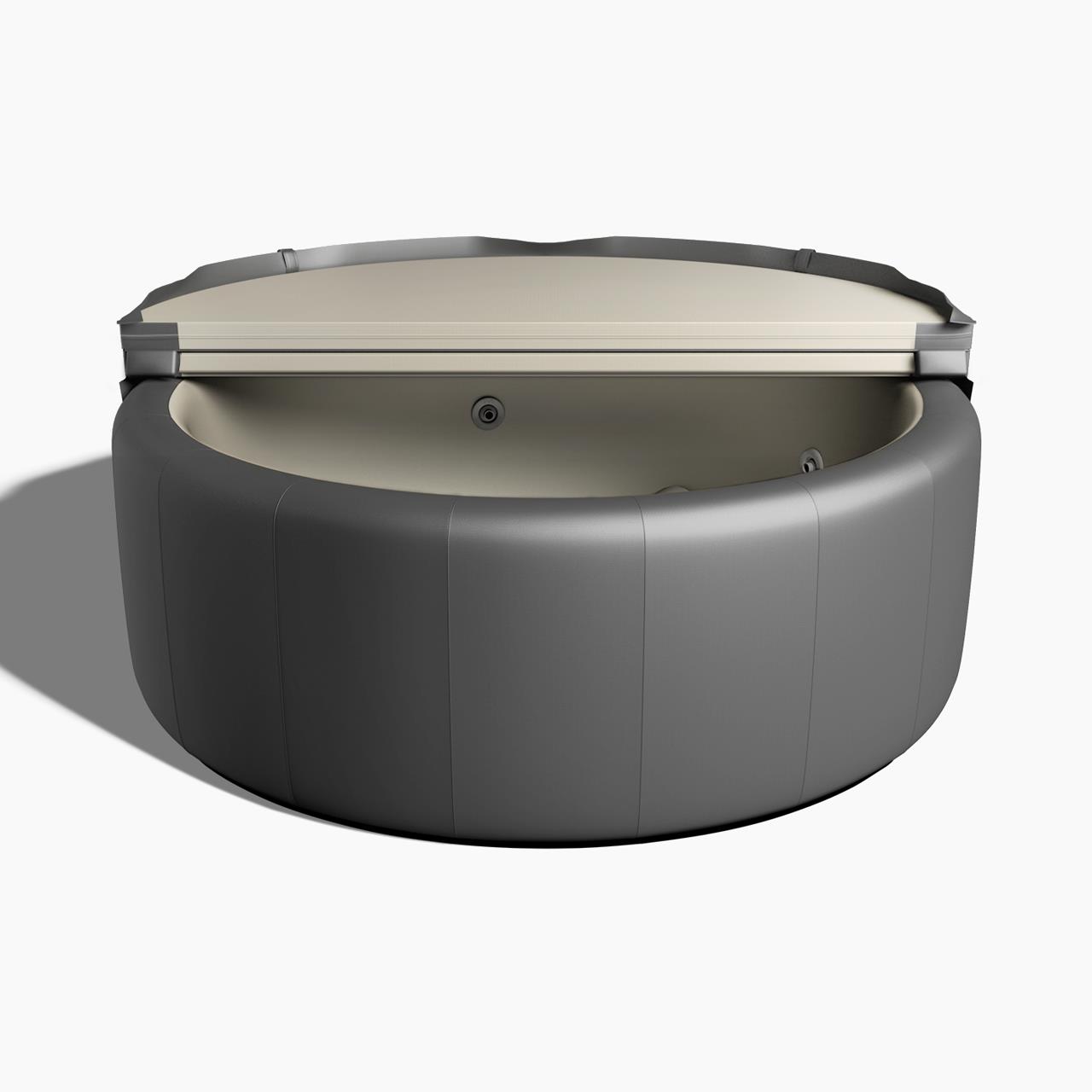 Softub Whirlpool RESORT für 5-6 Pers. - Ø 200 cm - 1130 l - graphite pearl