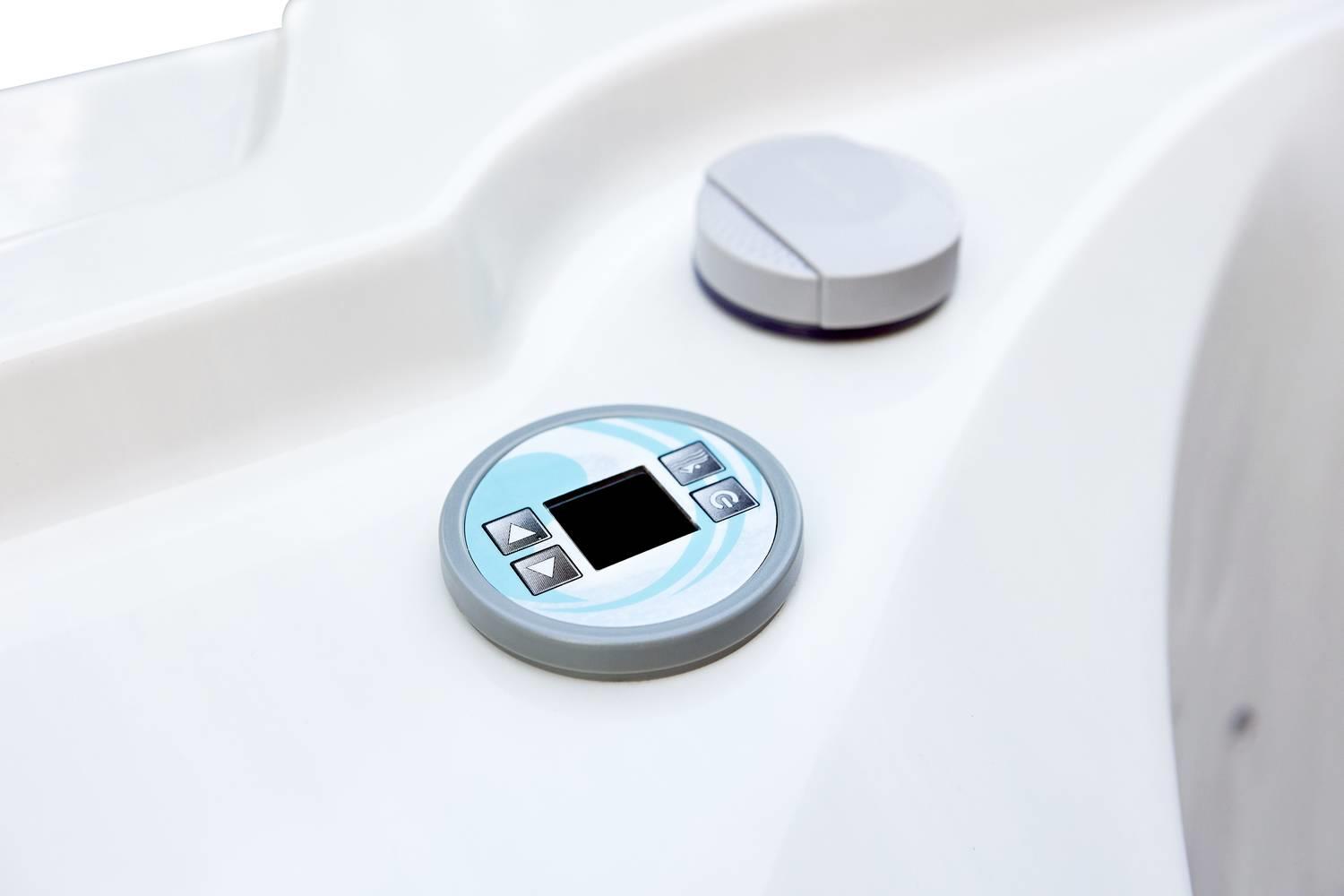 AquaSolus Swim Spa Flow für 2 Pers. - 11600 l - Sterling Silver Natural Grey