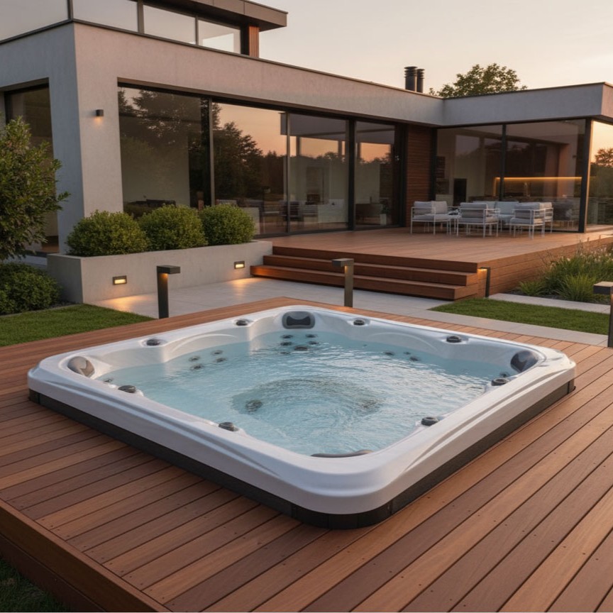 Maxwell Spas Max 4 Whirlpool für 6 Personen mit 28 Massagedüsen