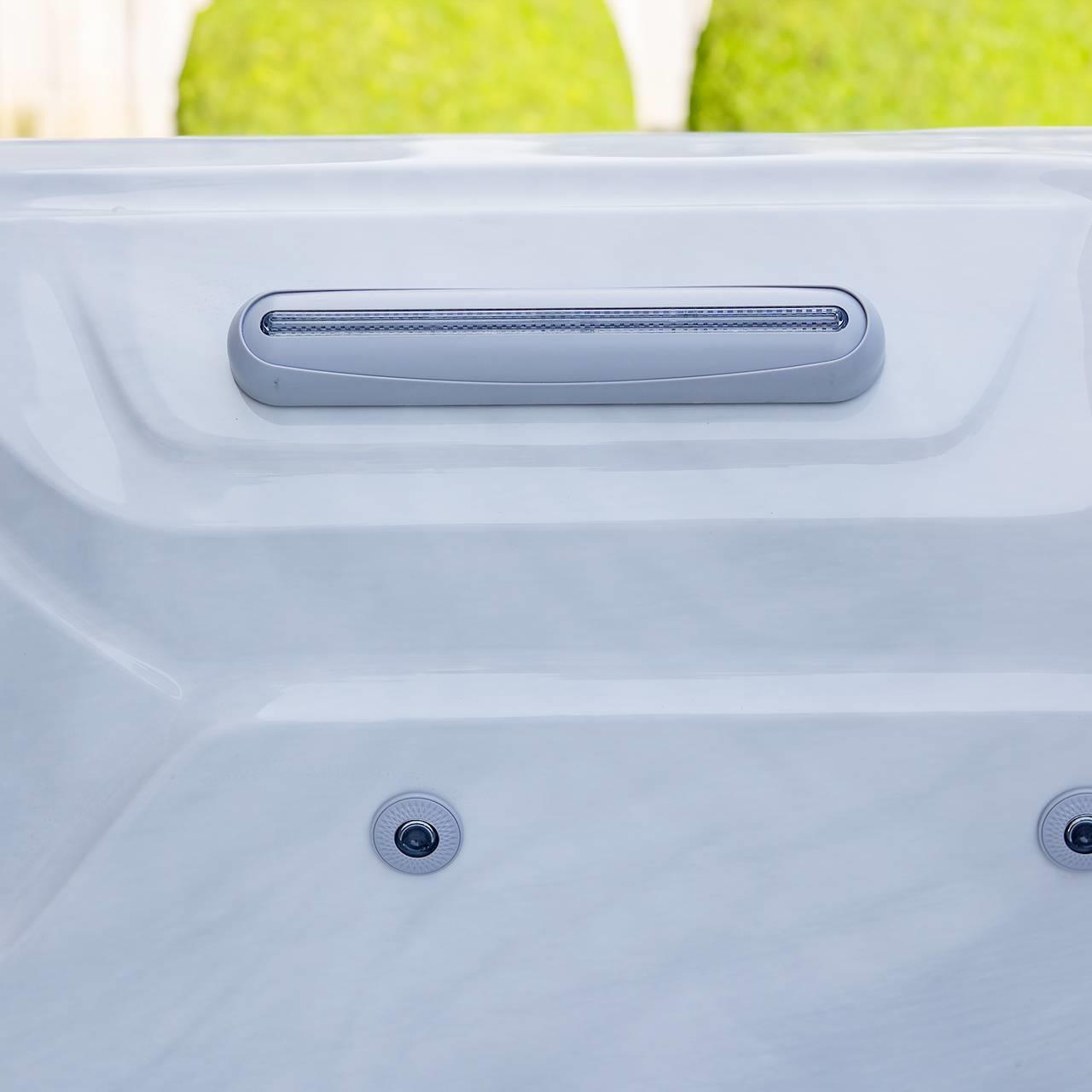 AquaSolus Whirlpool Harmony für 6 Pers. - 1300 l - Sterling Silver Natural Grey