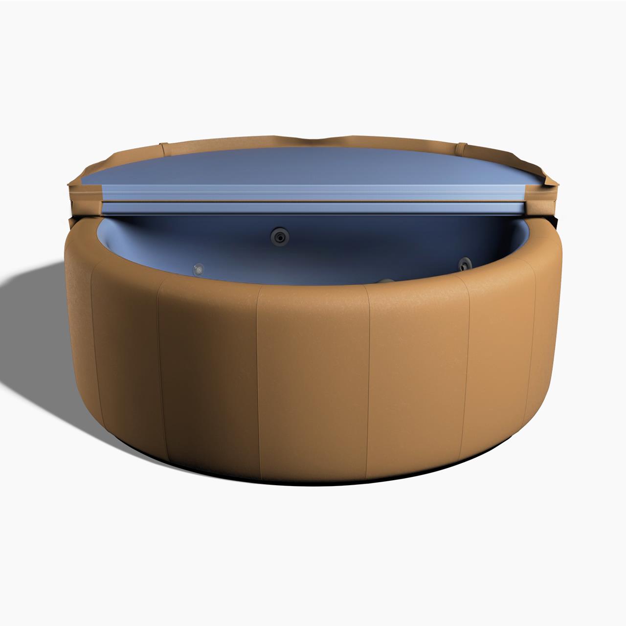 Softub Whirlpool RESORT für 5-6 Pers. - Ø 200 cm - 1130 l - camel blue