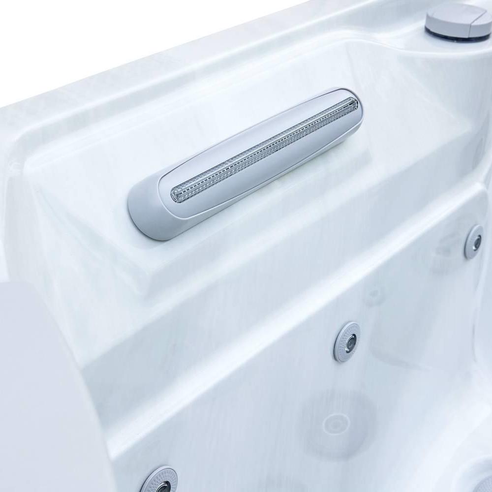 AquaSolus Whirlpool Aspen für 6 Pers. - 1300 l - Sterling Silver Natural Grey