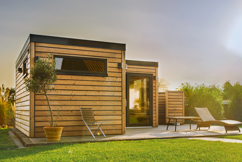 Aussensauna Gartensauna Saunahaus mit Vorraum von Wärmegrad