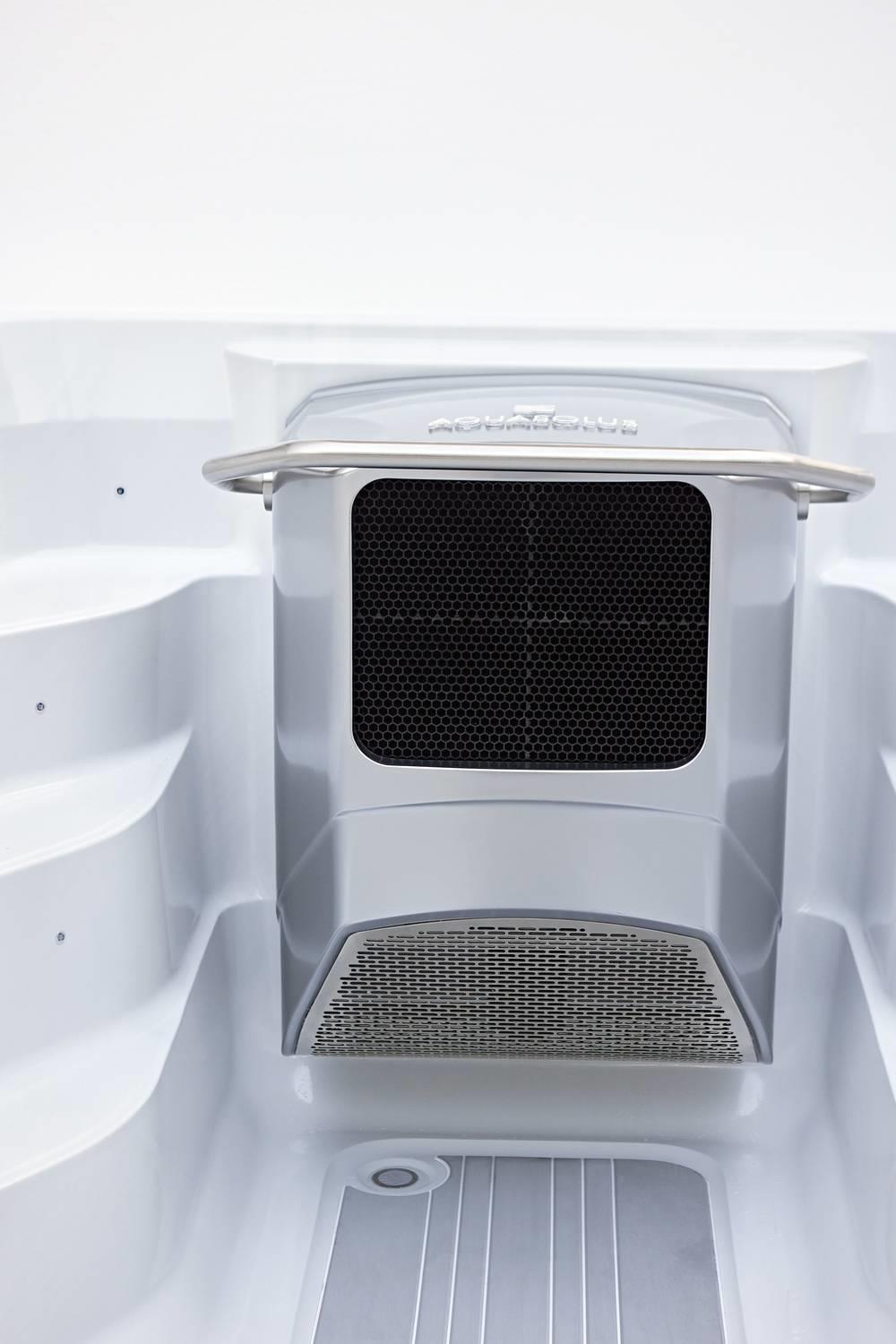 AquaSolus Swim Spa Flow Professional für 2 Pers. - 11600 l - Sterling Silver Natural Grey