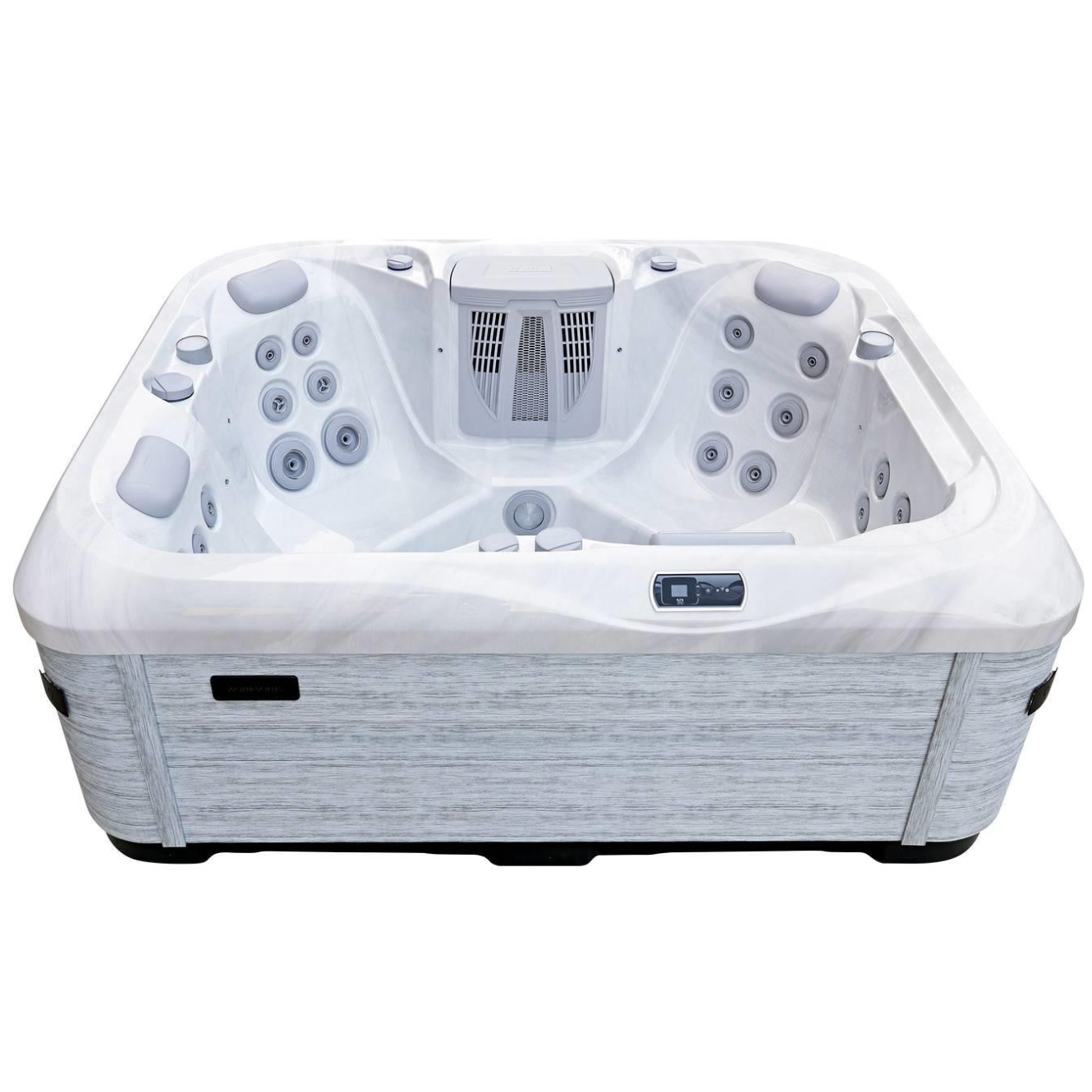 AquaSolus Whirlpool Brook für 4 Pers. - 1000 l - Sterling Silver Natural Grey