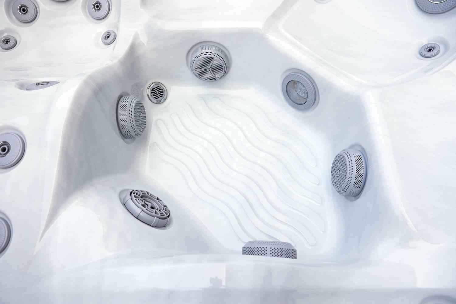 AquaSolus Whirlpool Harmony für 6 Pers. - 1300 l - Sterling Silver Natural Grey