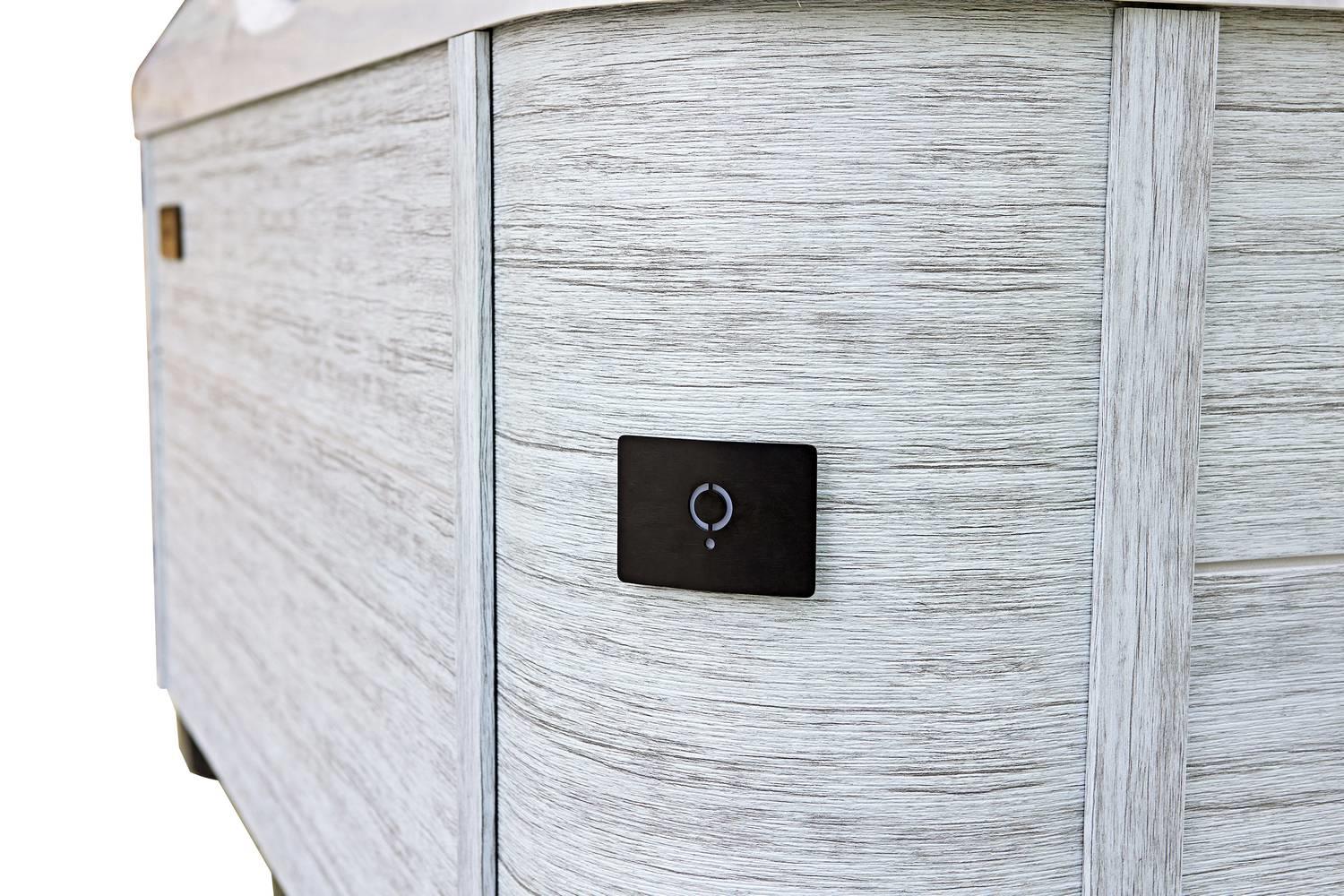 AquaSolus Whirlpool Aspen für 6 Pers. - 1300 l - Sterling Silver Natural Grey