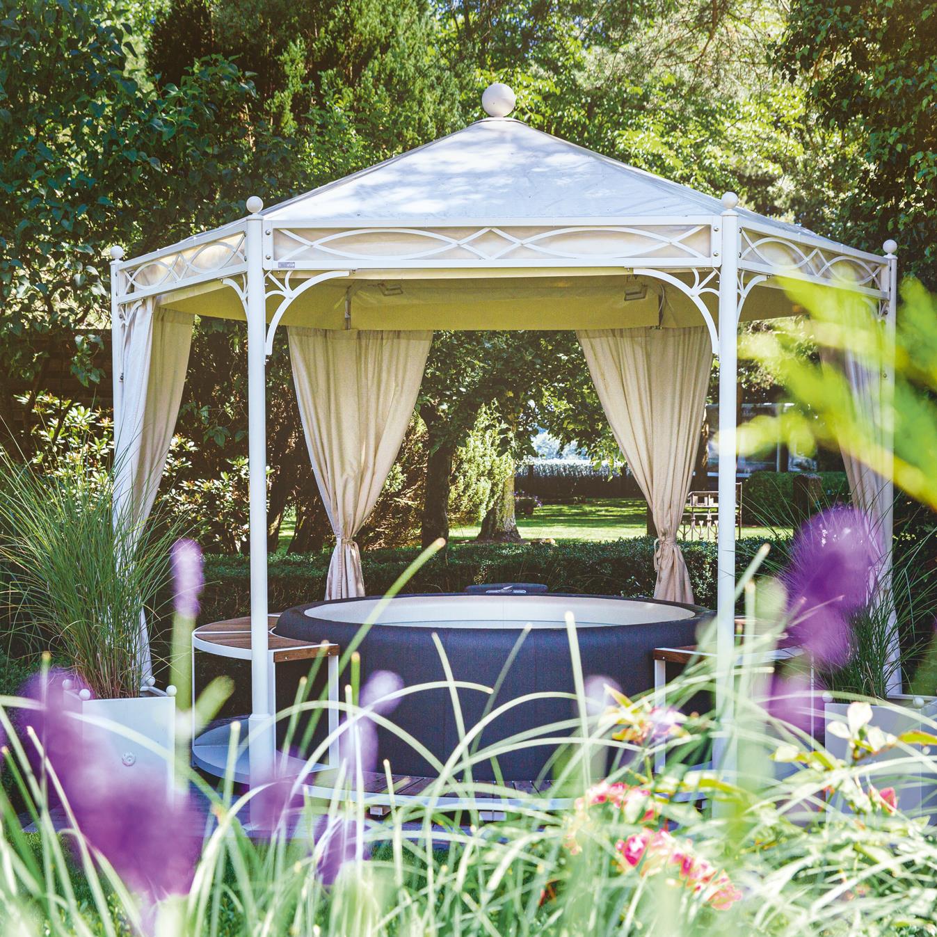 Softub Whirlpool LEGEND für 3-4 Pers.- Ø 180 cm - 830 l - taupe pearl