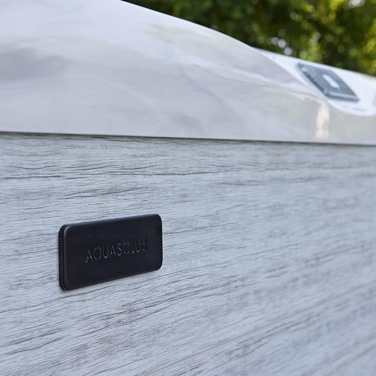 AquaSolus Whirlpool Aspen für 6 Pers. - 1300 l - Sterling Silver Natural Grey