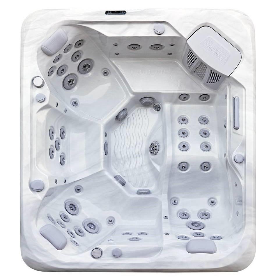 AquaSolus Whirlpool Aspen für 6 Pers. - 1300 l - Sterling Silver Natural Grey