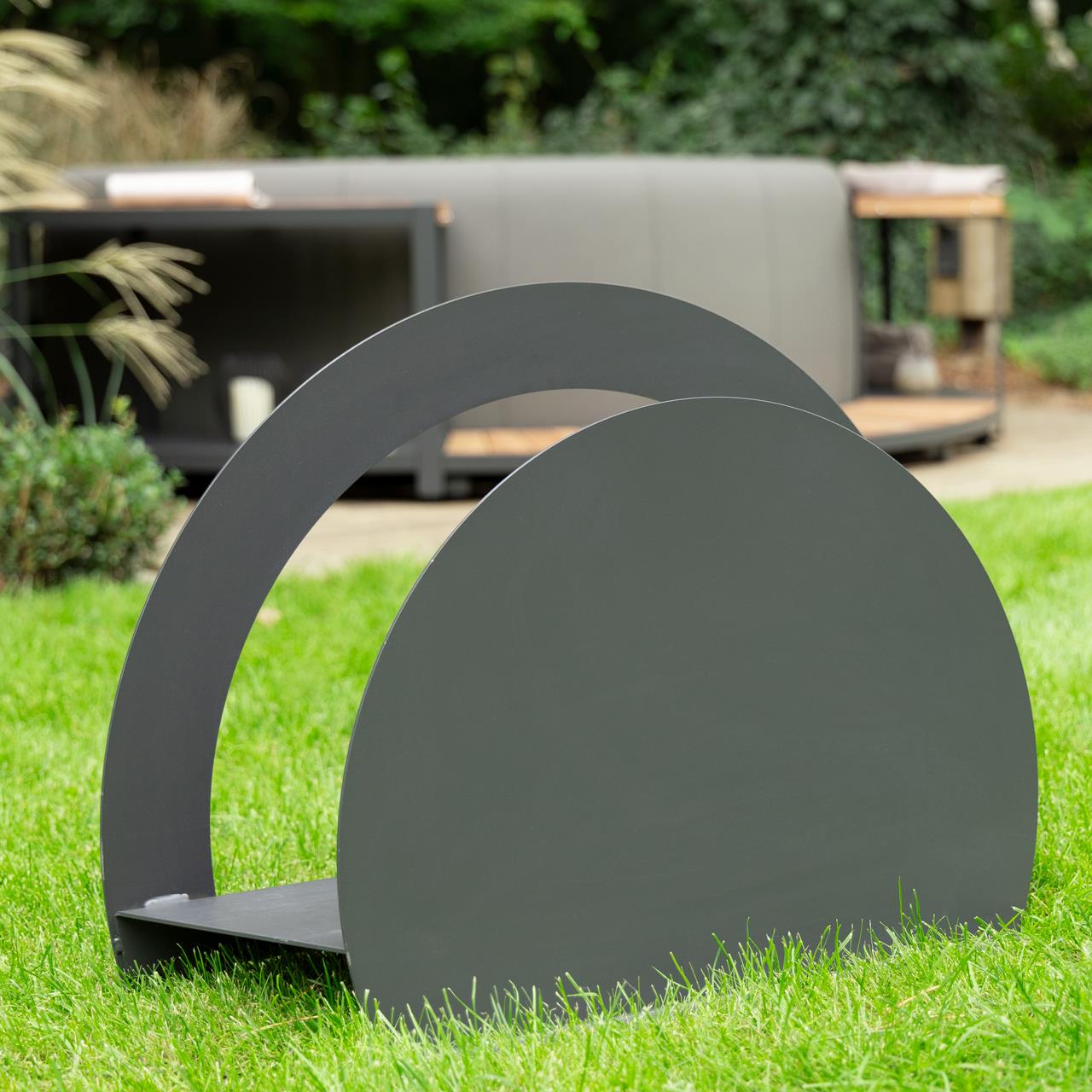 Whirlpool-Deckelständer Komfort für Softub - 80 x 50 cm - Edelstahl - antrazit