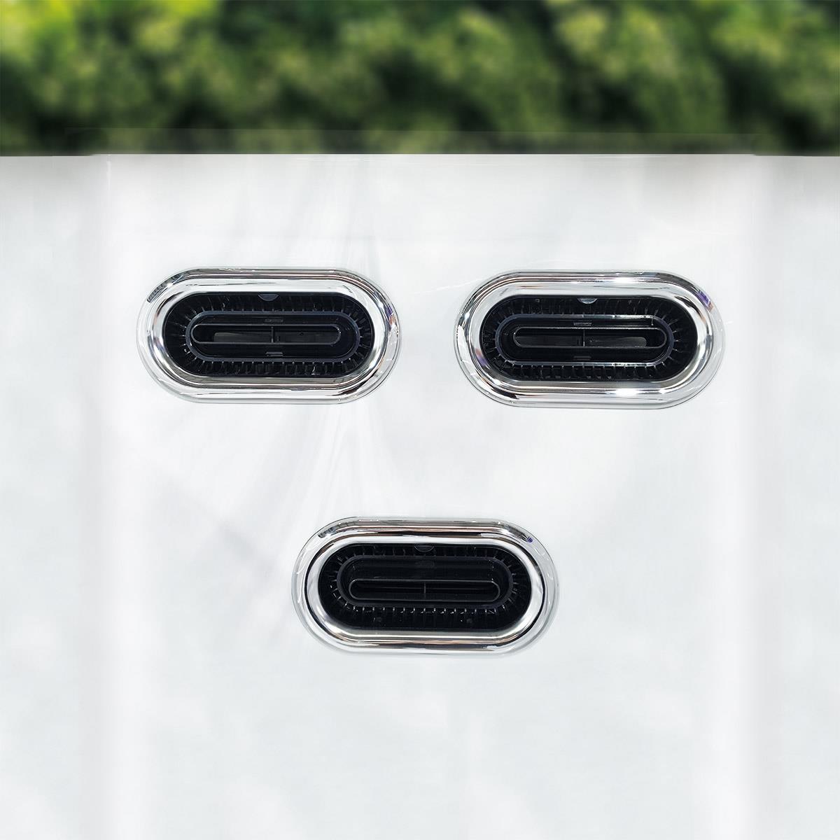 AquaSolus Swim Spa Flow für 2 Pers. - 11600 l - Sterling Silver Natural Grey