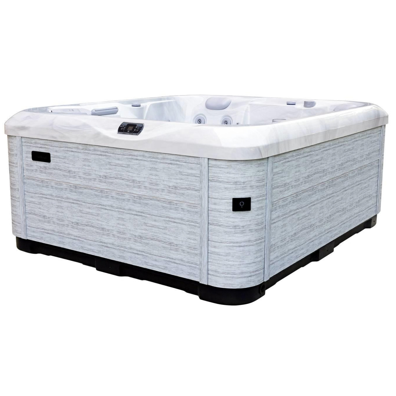 AquaSolus Whirlpool Aspen für 6 Pers. - 1300 l - Sterling Silver Natural Grey