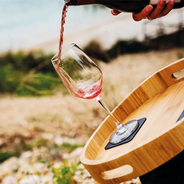 Magnet-Kristallgläser Wein 2er Set