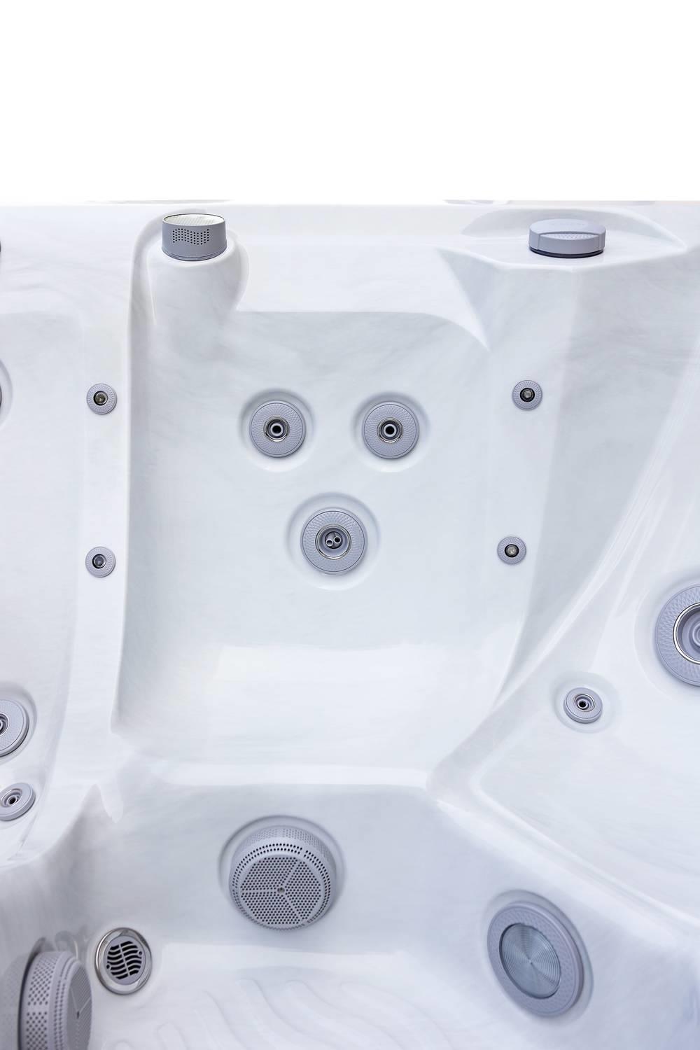 AquaSolus Whirlpool Harmony für 6 Pers. - 1300 l - Sterling Silver Natural Grey