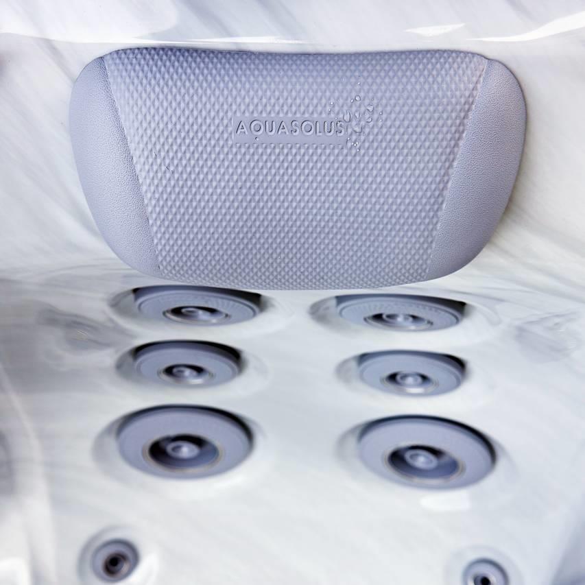 AquaSolus Whirlpool Calma für 6 Pers. - 1200 l - Sterling Silver Natural Grey