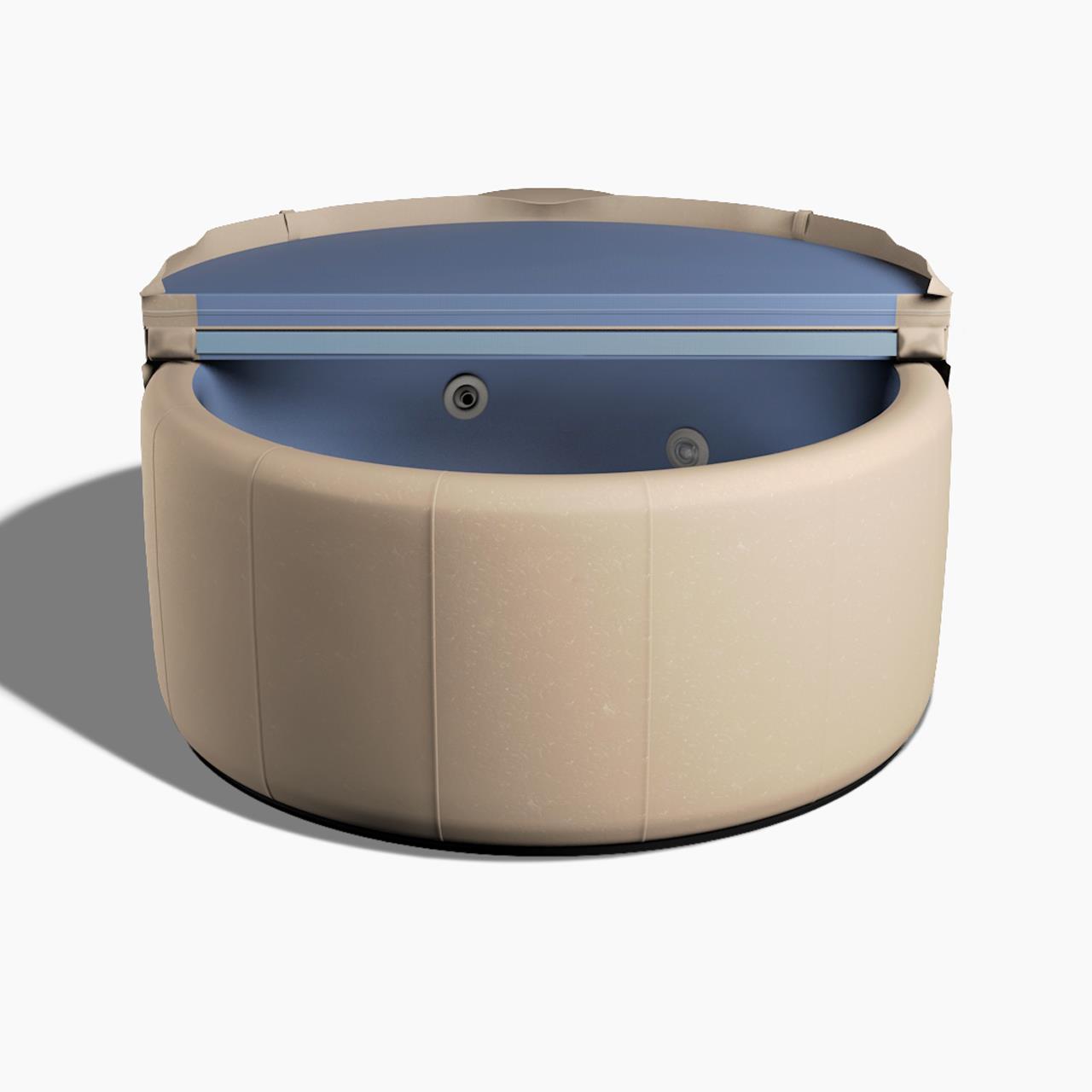 Softub Whirlpool SPORTSTER für 1-2 Pers. - Ø 150 cm - 530 l - almond blue