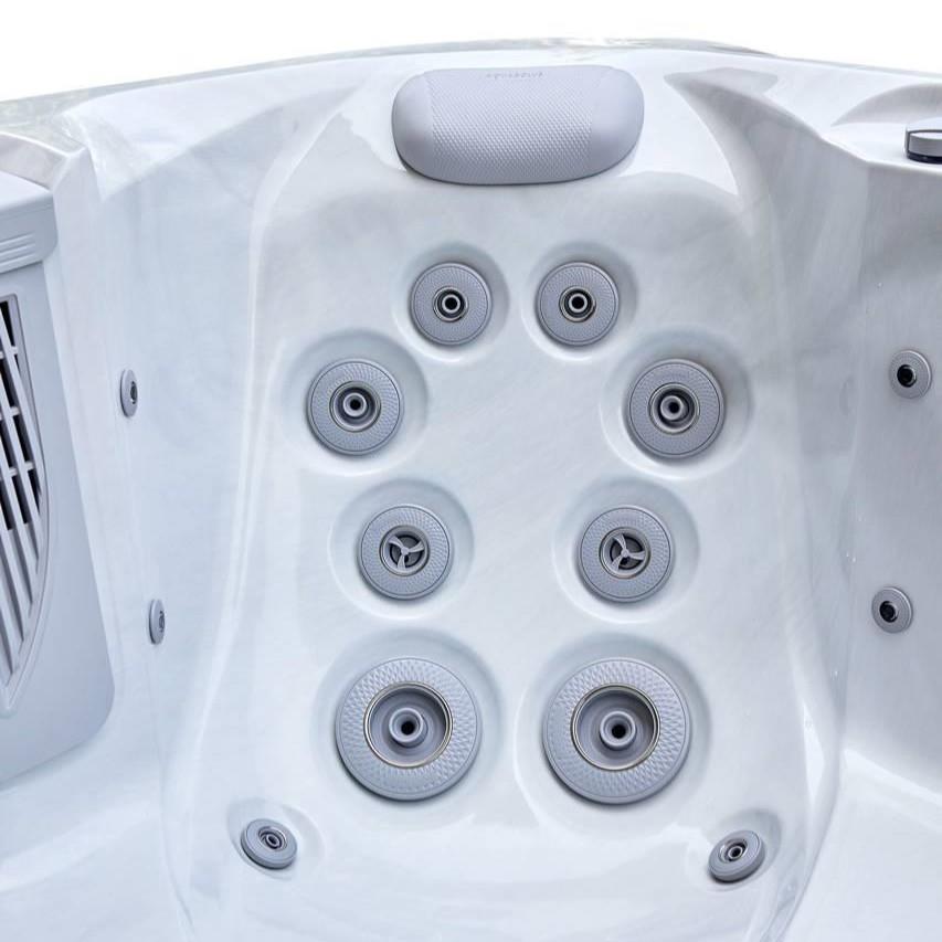 AquaSolus Whirlpool Calma für 6 Pers. - 1200 l - Sterling Silver Natural Grey