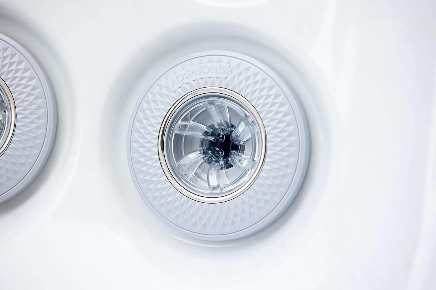 AquaSolus Whirlpool Aspen für 6 Pers. - 1300 l - Sterling Silver Natural Grey