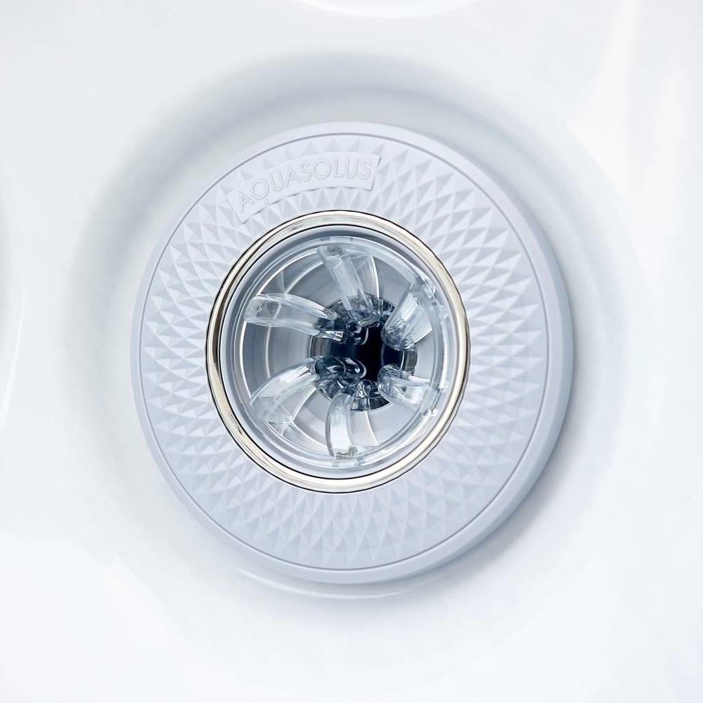 AquaSolus Whirlpool Aspen für 6 Pers. - 1300 l - Sterling Silver Natural Grey