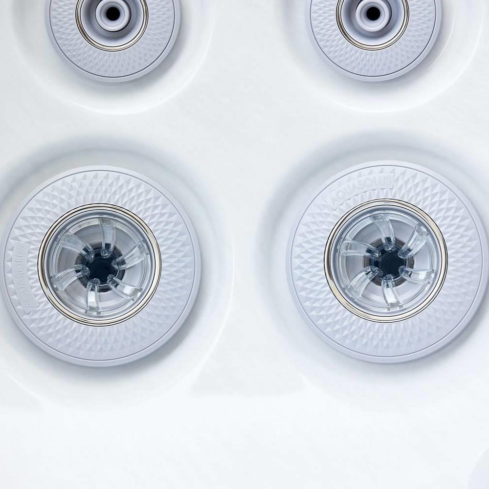 AquaSolus Whirlpool Aspen für 6 Pers. - 1300 l - Sterling Silver Natural Grey