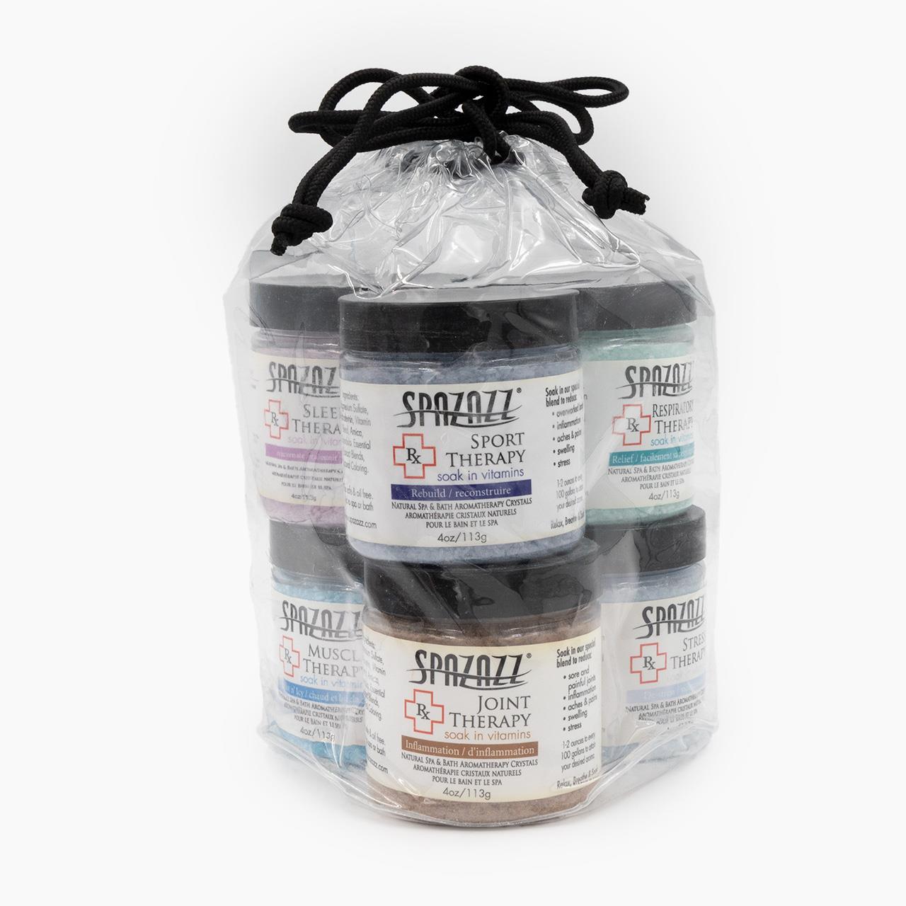 Whirlpoolsalz und Badezusatz "Spazazz RX Therapy" - 6er Set