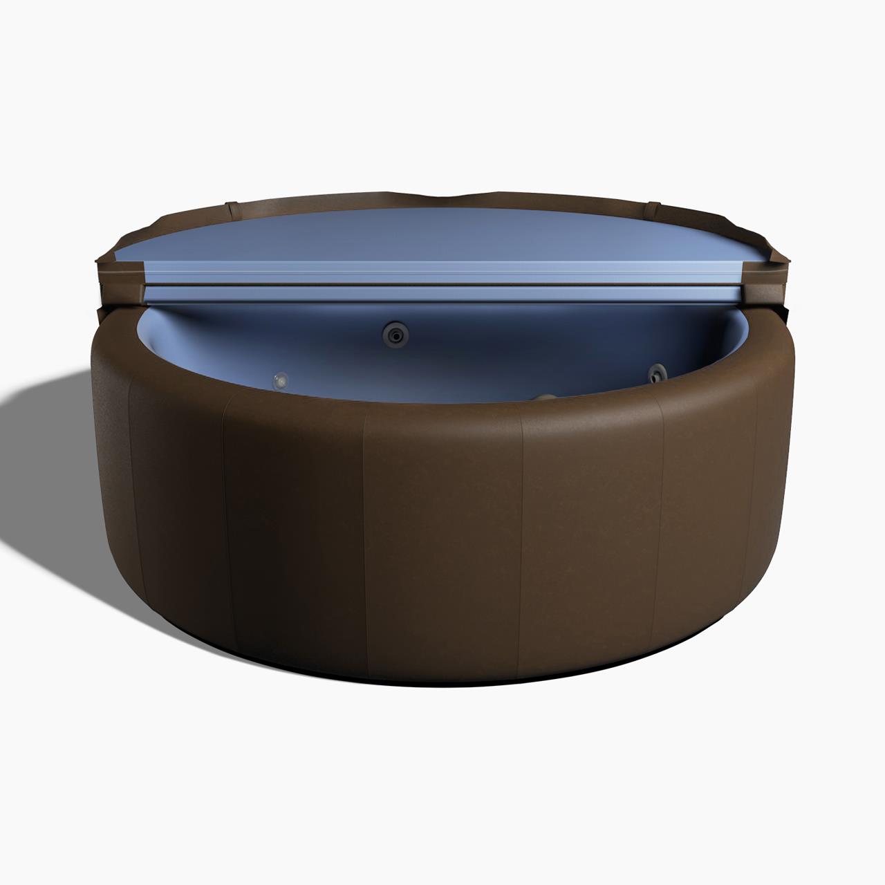 Softub Whirlpool RESORT für 5-6 Pers. - Ø 200 cm - 1130 l - mocca blue