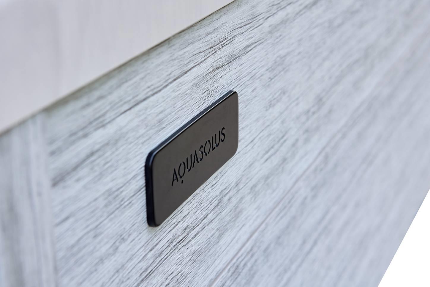 AquaSolus Whirlpool Harmony für 6 Pers. - 1300 l - Sterling Silver Natural Grey