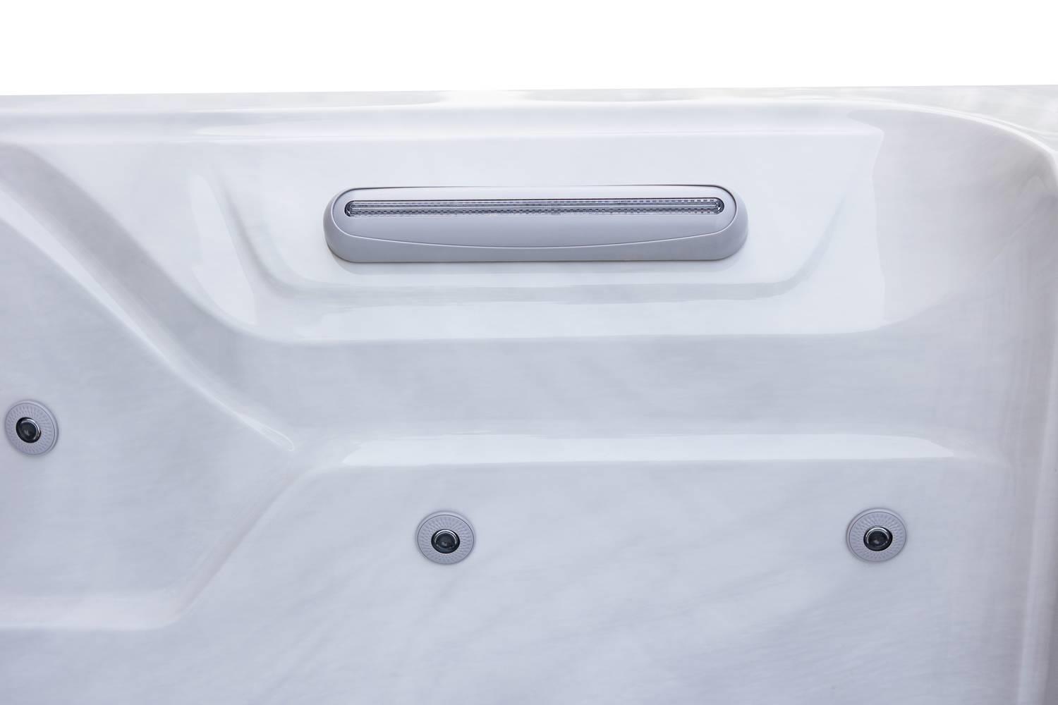 AquaSolus Whirlpool Harmony für 6 Pers. - 1300 l - Sterling Silver Natural Grey