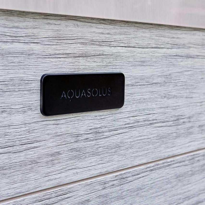 AquaSolus Whirlpool Calma für 6 Pers. - 1200 l - Sterling Silver Natural Grey