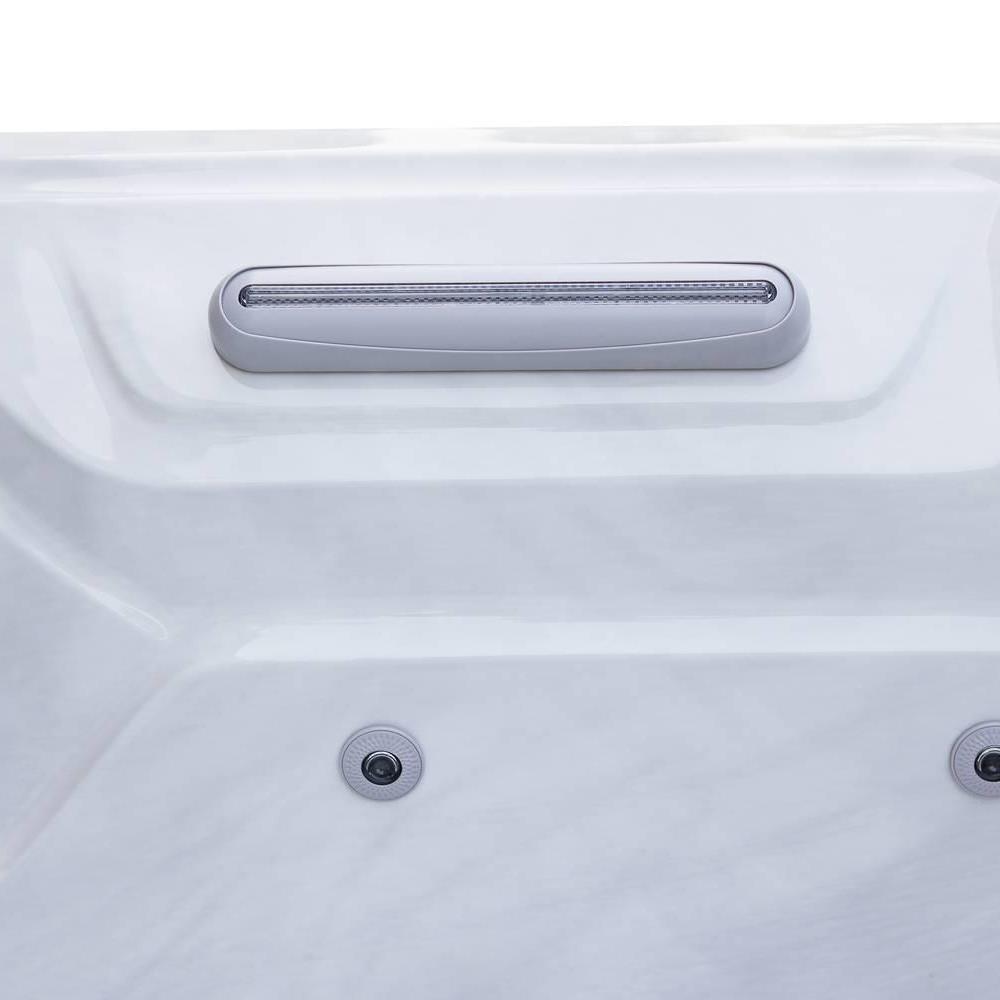 AquaSolus Whirlpool Harmony für 6 Pers. - 1300 l - Sterling Silver Natural Grey