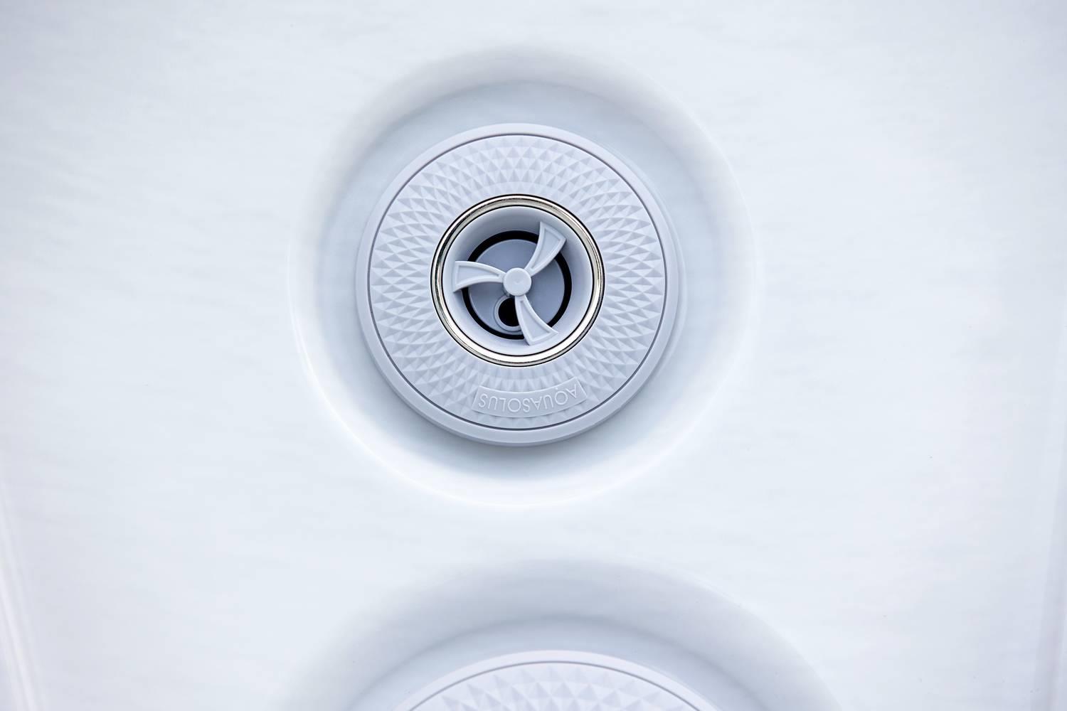 AquaSolus Whirlpool Brook für 4 Pers. - 1000 l - Sterling Silver Natural Grey