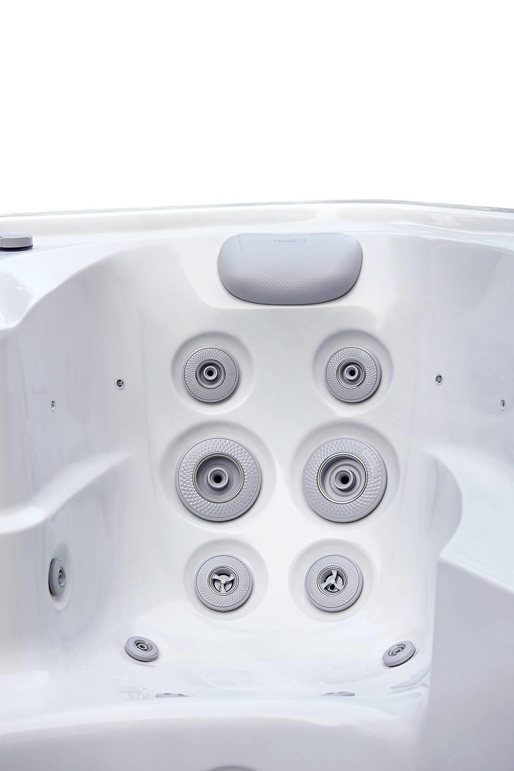 AquaSolus Swim Spa Flow für 2 Pers. - 11600 l - Sterling Silver Natural Grey