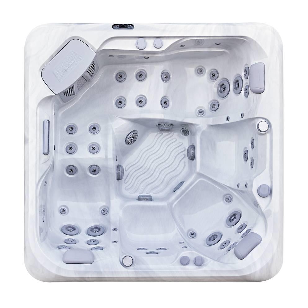 AquaSolus Whirlpool Harmony für 6 Pers. - 1300 l - Sterling Silver Natural Grey