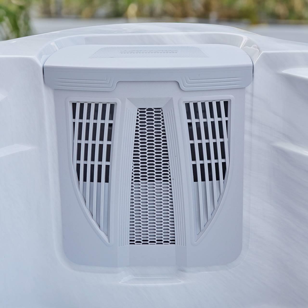 AquaSolus Whirlpool Zephyr für 5 Pers. - 1300 l - Sterling Silver Natural Grey