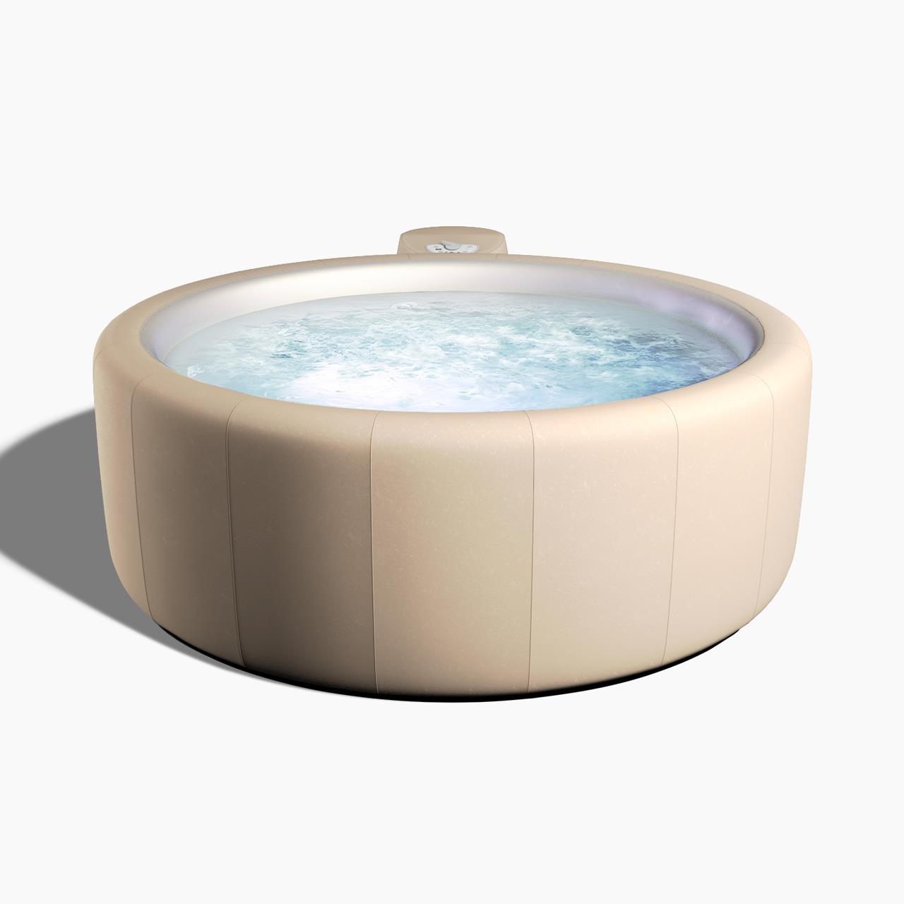 Softub Whirlpool RESORT für 5-6 Pers. - Ø 200 cm - 1130 l - almond pearl