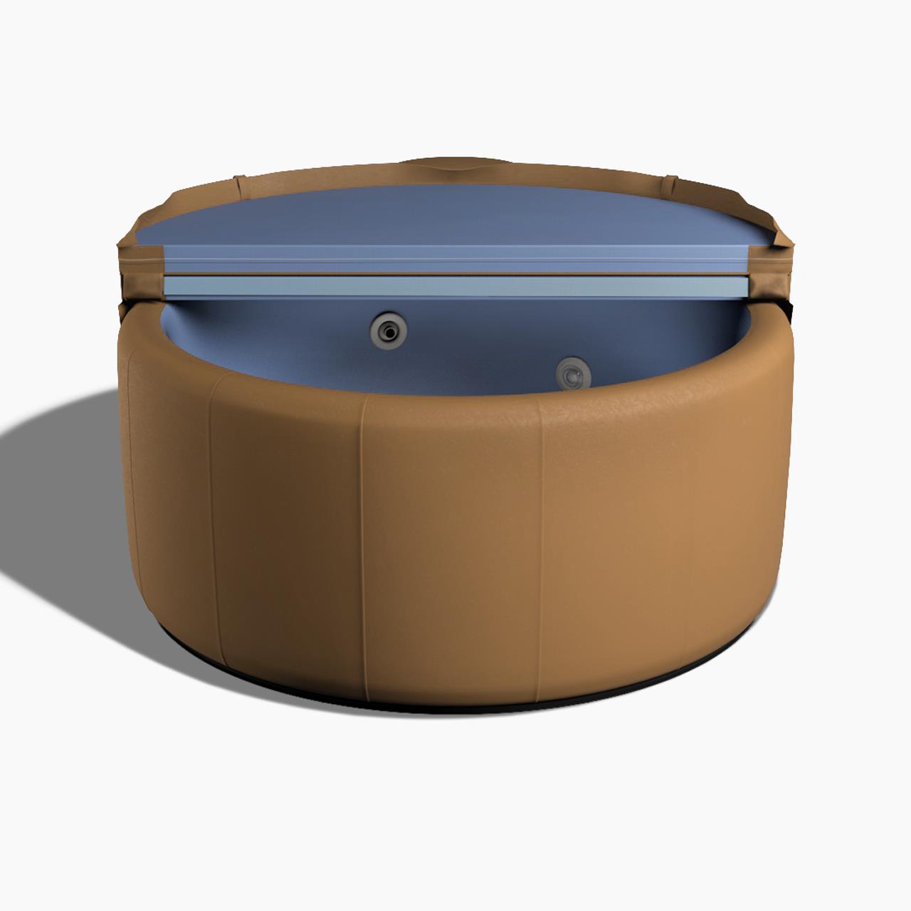 Softub Whirlpool SPORTSTER für 1-2 Pers. - Ø 150 cm - 530 l - camel blue