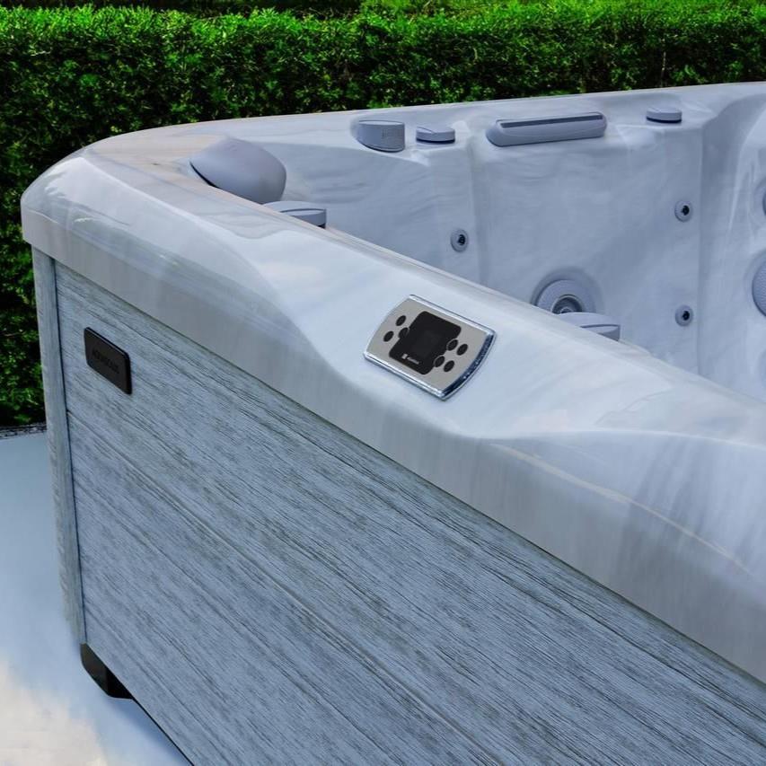 AquaSolus Whirlpool Calma für 6 Pers. - 1200 l - Sterling Silver Natural Grey