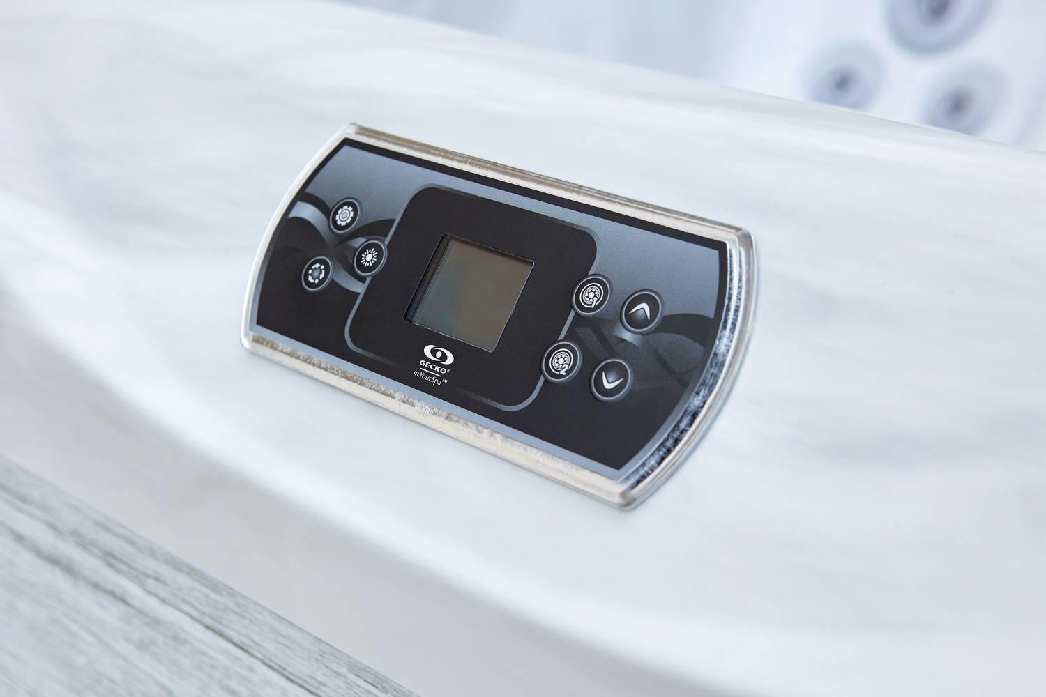 AquaSolus Whirlpool Aspen für 6 Pers. - 1300 l - Sterling Silver Natural Grey