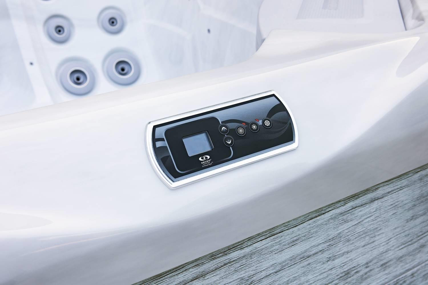 AquaSolus Whirlpool Zephyr für 5 Pers. - 1300 l - Sterling Silver Natural Grey