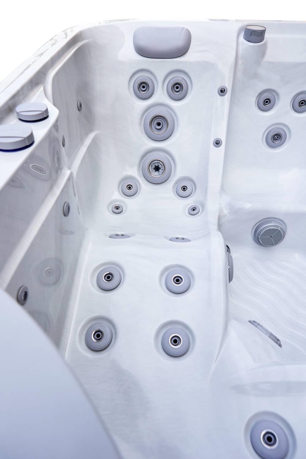 AquaSolus Whirlpool Harmony für 6 Pers. - 1300 l - Sterling Silver Natural Grey