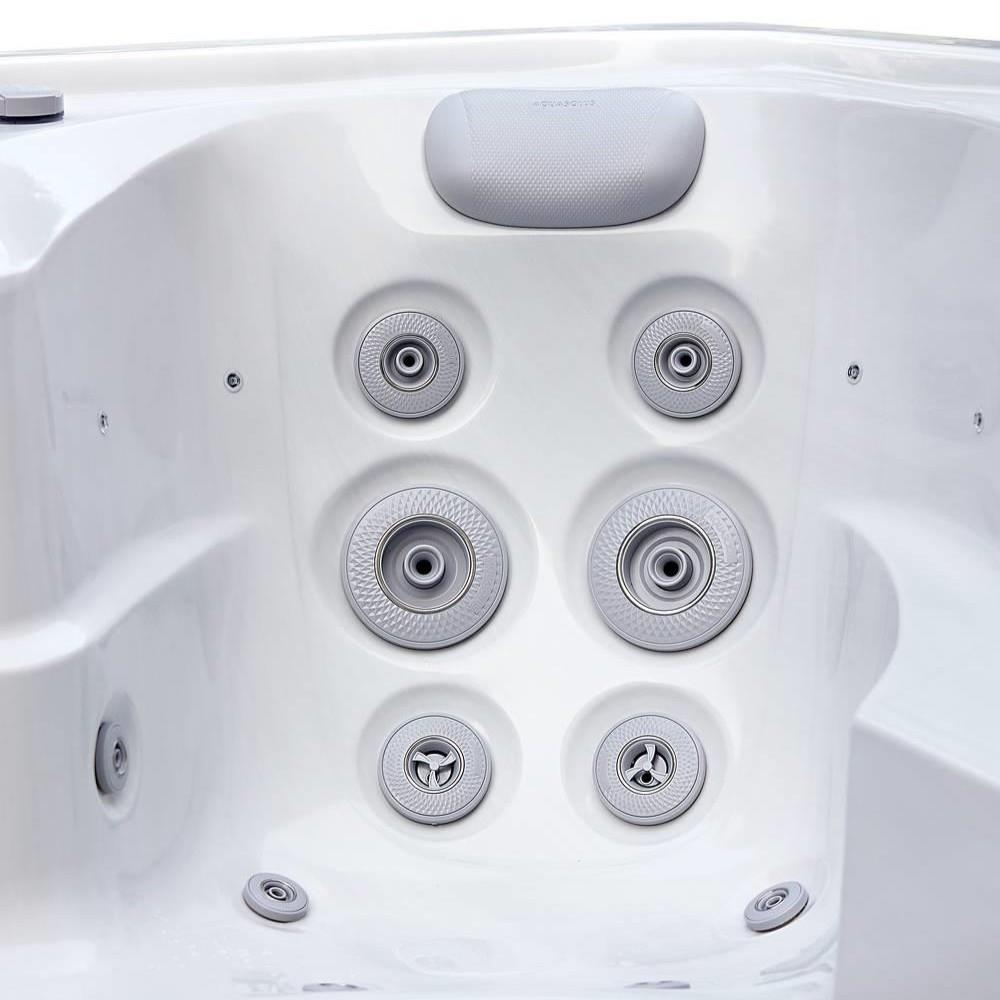 AquaSolus Swim Spa Flow für 2 Pers. - 11600 l - Sterling Silver Natural Grey