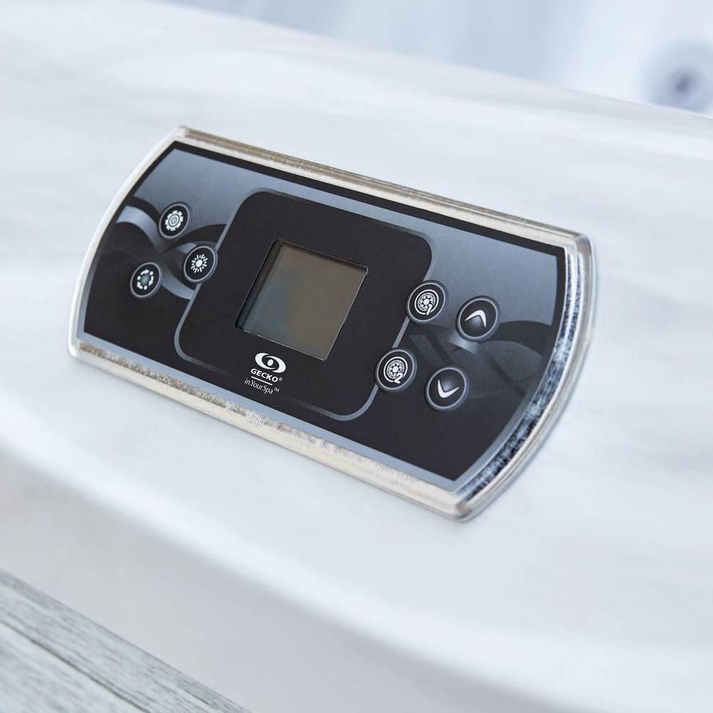 AquaSolus Whirlpool Aspen für 6 Pers. - 1300 l - Sterling Silver Natural Grey